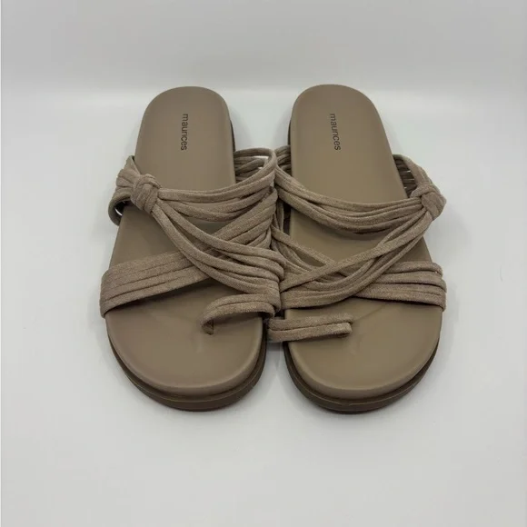 Maurices Gray Slide Sandals 9 - Picture 2 of 5